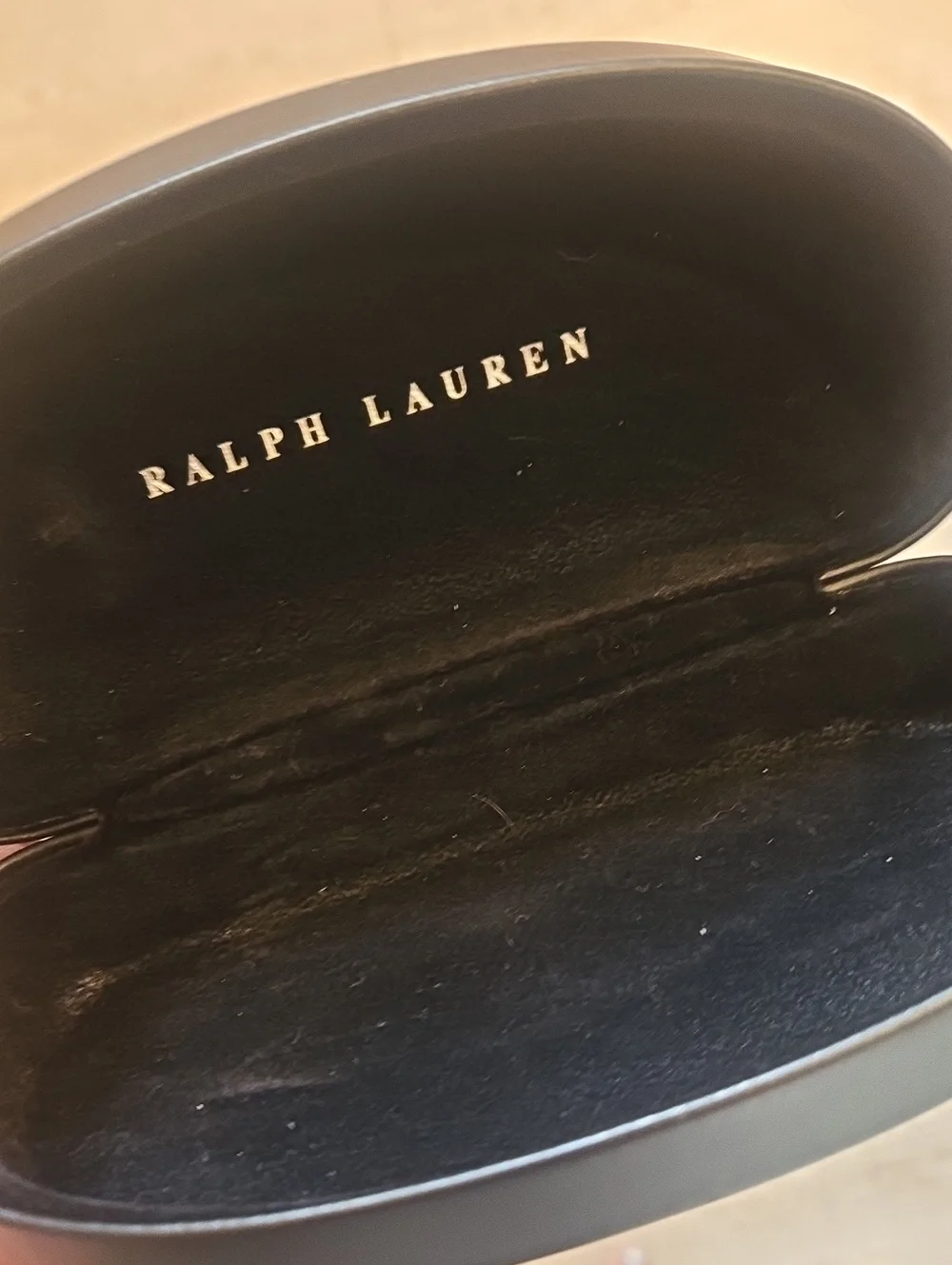 Ralph Lauren Unisex Black Hardshell Glasses Case